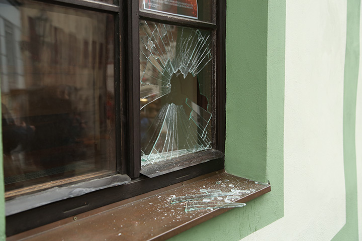 A2B Glass are able to board up broken windows while they are being repaired in Soham.